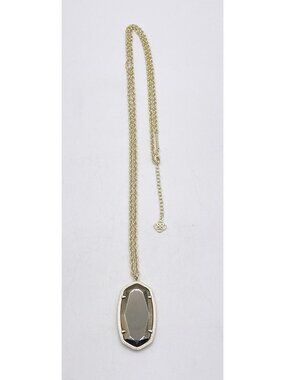 Kendra Scott Rae Pendant Necklace In Gold Tone Pyrite
